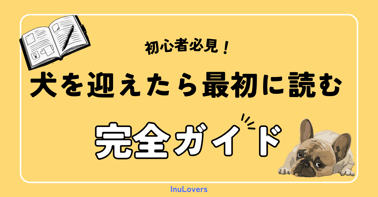 【初心者必見】犬を迎えたら最初に読むページ｜準備・ご飯・しつけ・動物病院まで“最短で不安が消える”『完全ガイド』