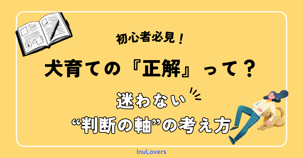 【初心者必見】犬育ての『正解』って？｜迷わない“判断の軸”の考え方