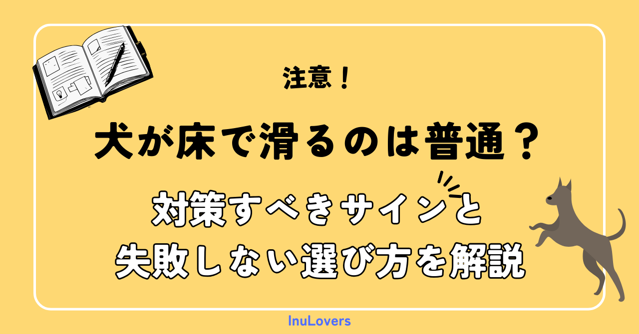 犬が床で滑るのは普通？対策すべきサインと失敗しない選び方を解説