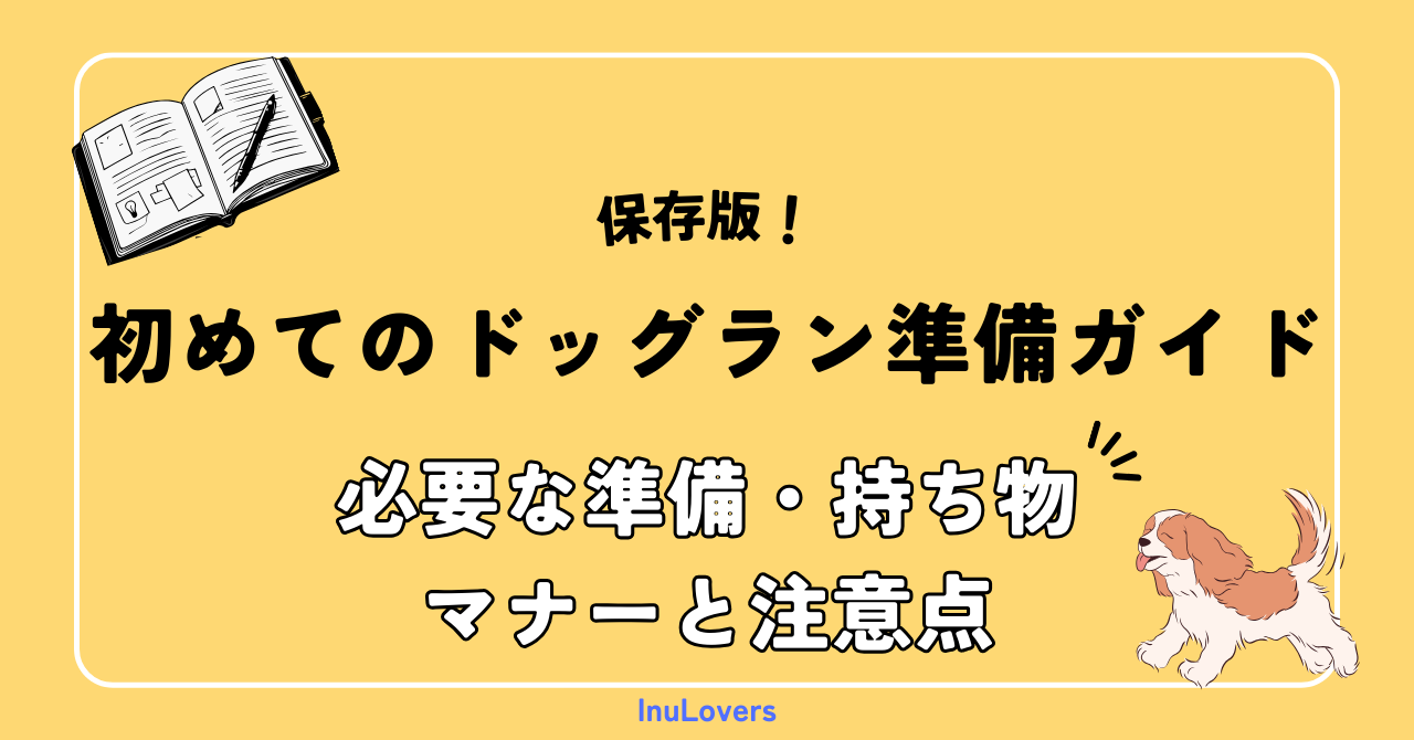 初めてのドッグラン準備ガイド｜必要な準備・持ち物・屋内/屋外の違い・マナーと注意点